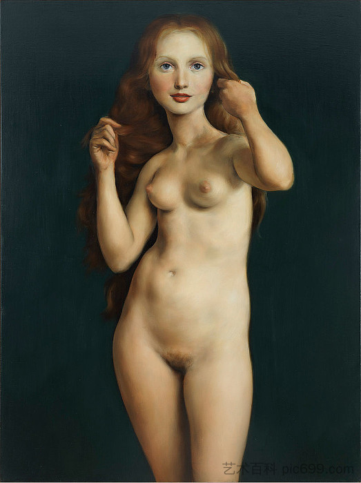 裸体与举起的手臂 Nude with Raised Arms (1998)，约翰·柯林