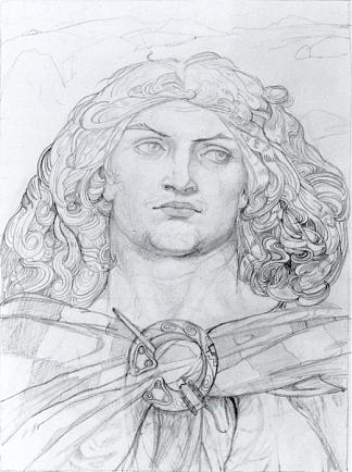 爱尔兰神话英雄的绘画 Drawing of the Irish Mythological Hero，约翰·邓肯