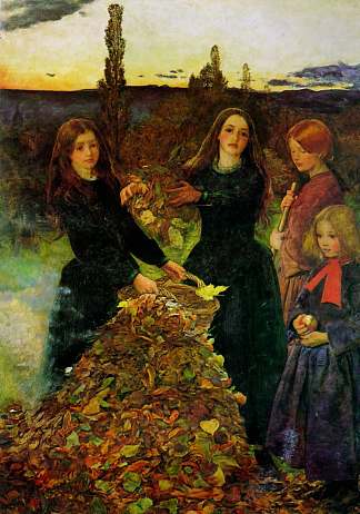 秋叶 Autumn Leaves (1855 – 1856)，约翰·埃弗里特·米莱斯