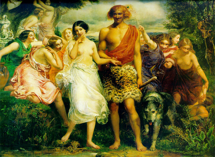 西蒙和伊菲革尼亚 Cymon and Iphigenia (1848 - 1851),约翰·埃弗里特·米莱斯
