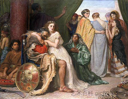 耶弗他 Jephthah (1867)，约翰·埃弗里特·米莱斯