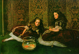 休闲时间 Leisure Hours (1864)，约翰·埃弗里特·米莱斯