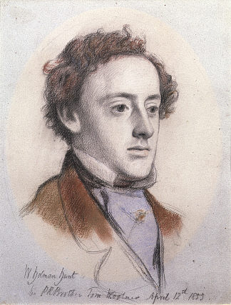 约翰·埃弗雷特·米莱斯的肖像 Portrait of John Everett Millais (1853)，约翰·埃弗里特·米莱斯