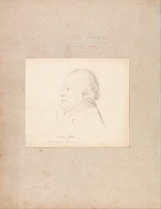 威廉·布莱克的肖像 Portrait of William Blake，约翰·弗拉克斯曼