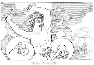 奥德赛插图 Illustration to Odyssey (1793)，约翰·弗拉克斯曼