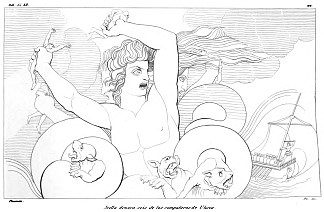 奥德赛插图 Illustration to Odyssey (1793)，约翰·弗拉克斯曼