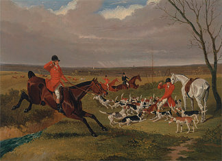 萨福克狩猎 – 死亡 The Suffolk Hunt – The Death (1833)，老约翰·弗雷德里克·赫林