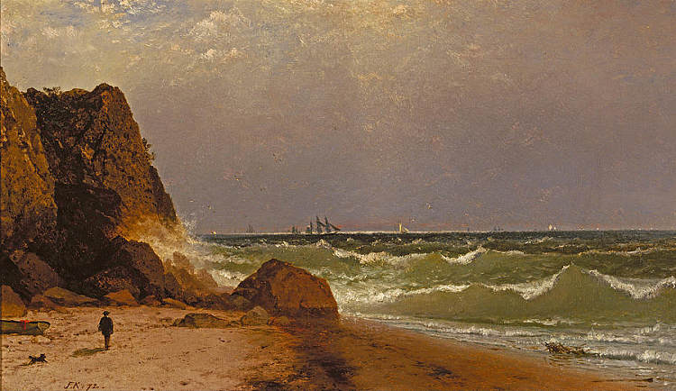 罗德岛纽波特附近 Near Newport, Rhode Island (1872)，约翰·冯检基·肯西特