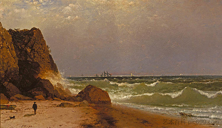 罗德岛纽波特附近 Near Newport, Rhode Island (1872),约翰·冯检基·肯西特