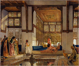 阿拉伯之夜 Arabian Nights (1876)，约翰·弗雷德里克·刘易斯