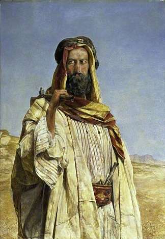 叙利亚酋长， 埃及 Syrian Sheik, Egypt (1856)，约翰·弗雷德里克·刘易斯