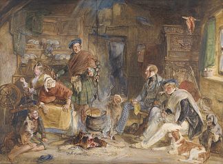 高地好客 Highland Hospitality (1832)，约翰·弗雷德里克·刘易斯