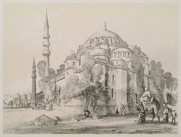 苏莱曼尼亚清真寺 Mosque of Suleymania (1838)，约翰·弗雷德里克·刘易斯