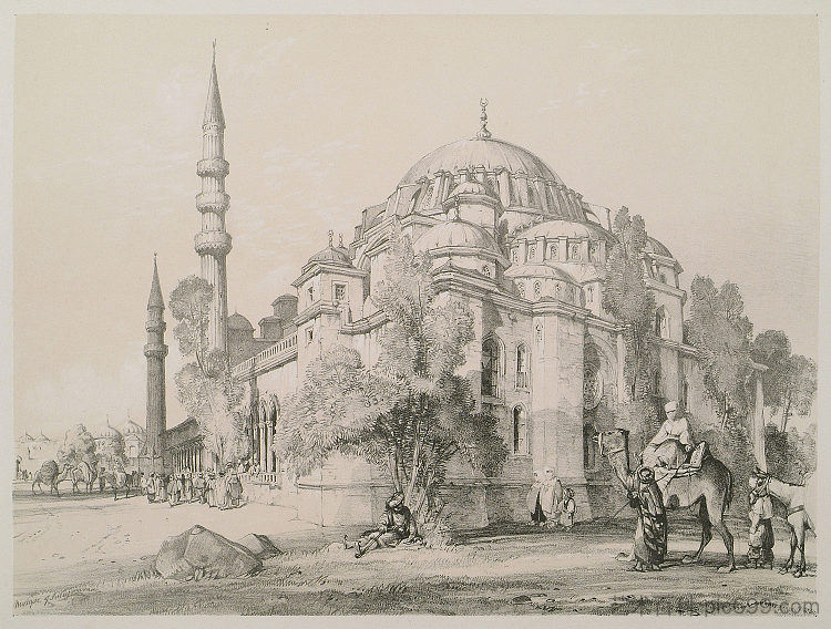 苏莱曼尼亚清真寺 Mosque of Suleymania (1838),约翰·弗雷德里克·刘易斯