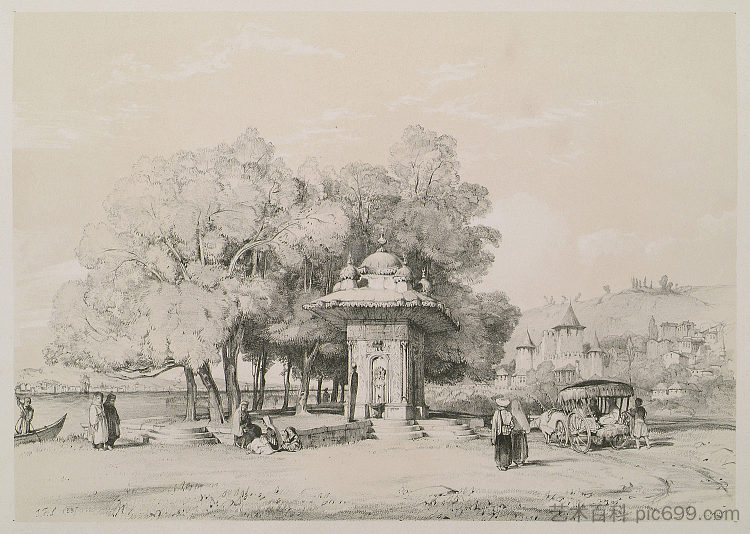 甜水(亚洲) Sweet Waters (in Asia) (1838),约翰·弗雷德里克·刘易斯