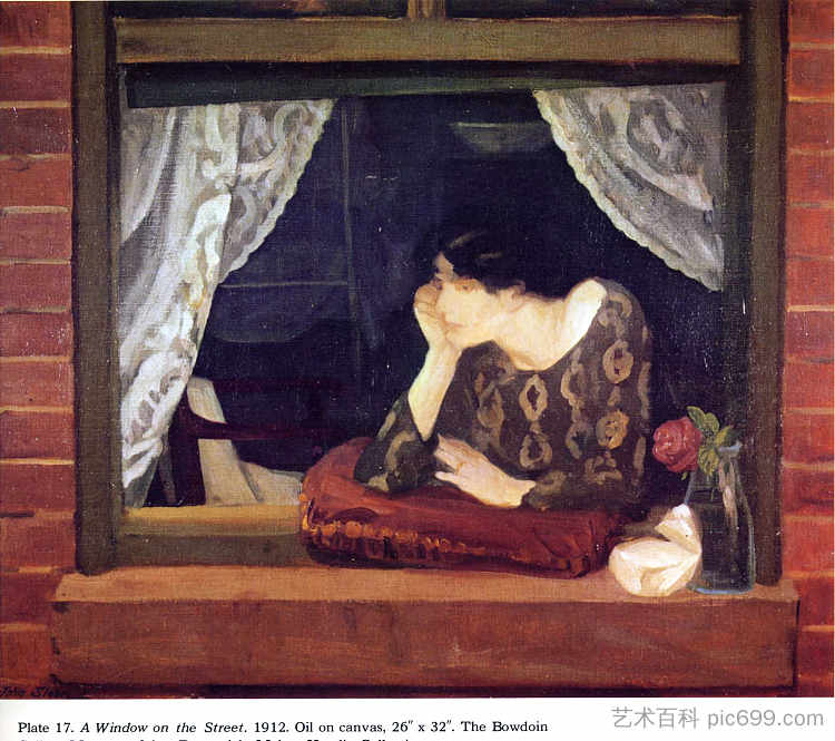 街上的窗户 A Window on the Street (1912)，约翰法国斯隆