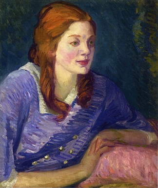 颂歌与红色卷发 Carol with Red Curls (1913)，约翰法国斯隆