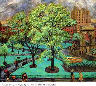 春天。华盛顿广场 Spring. Washington Square (1928)，约翰法国斯隆