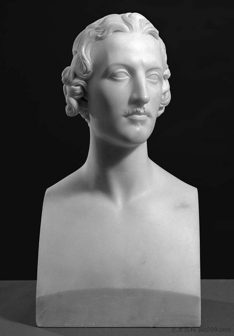 威廉·比威克的半身像 Bust of William Bewick (1853)，约翰·吉布森