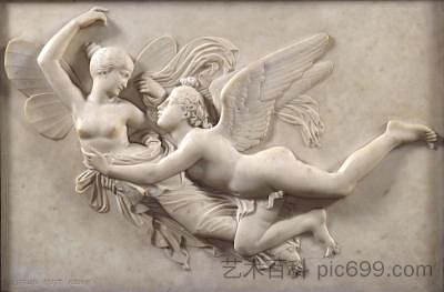 丘比特追求普赛克 Cupid pursuing Psyche (1843)，约翰·吉布森