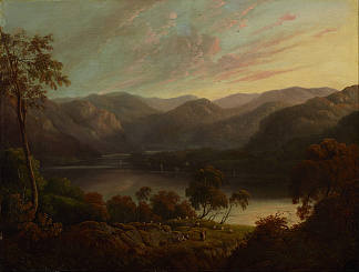 坎伯兰的景观 Landscape view in Cumberland (1820)，约翰·格洛弗