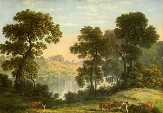 北威尔士景观 View in north Wales (1820)，约翰·格洛弗