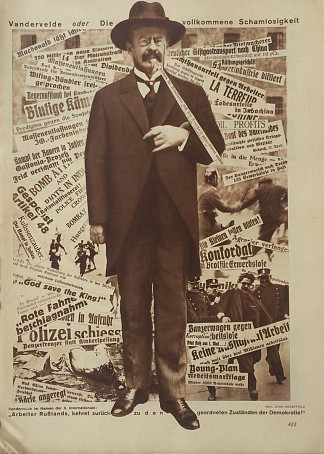 完全无耻，摘自《工人画报》 Complete Shamelessness, from the Workers’ Illustrated News (1930)，约翰·哈特菲尔德