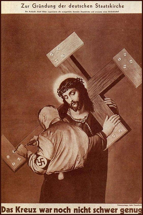 关于德国国家教会——十字架还不够重 Concerning the German State Church - The Cross Wasn't Heavy Enough Yet，约翰·哈特菲尔德