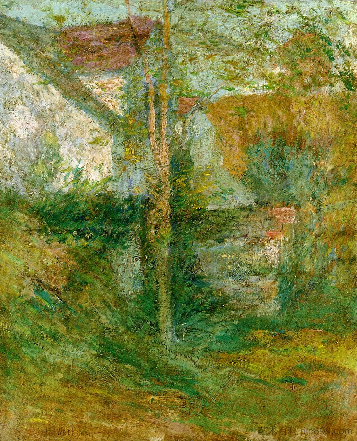 午后的阴影 Afternoon Shadows (1890 - 1900),约翰·亨利·特瓦克特曼