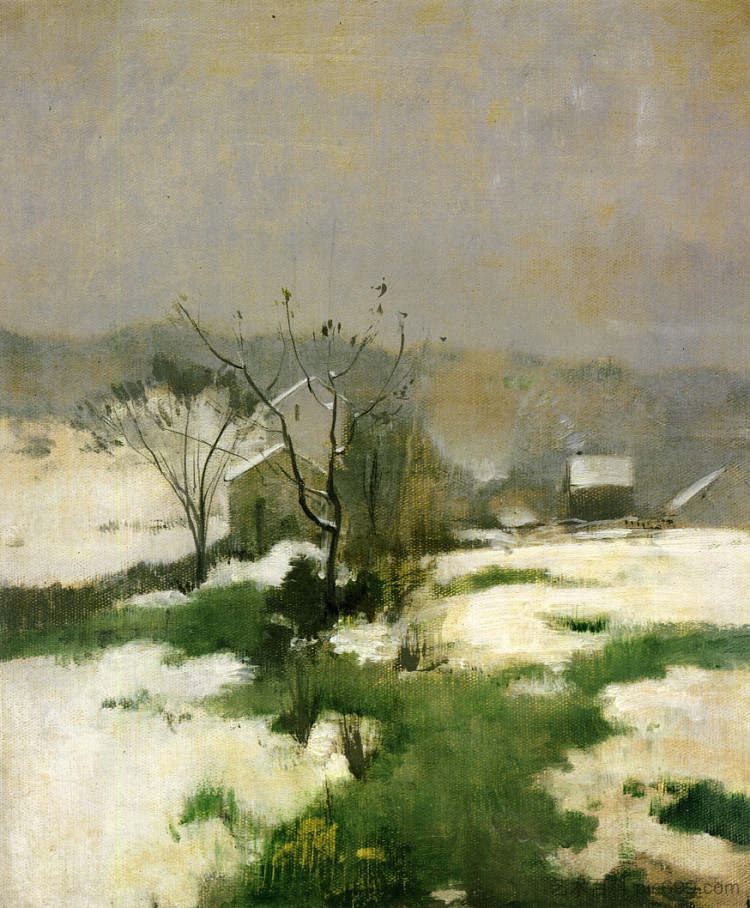 初冬 An Early Winter (c.1882)，约翰·亨利·特瓦克特曼