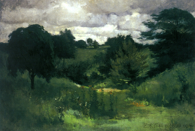 黑暗树，辛辛那提 Dark Trees, Cincinnati (1882)，约翰·亨利·特瓦克特曼