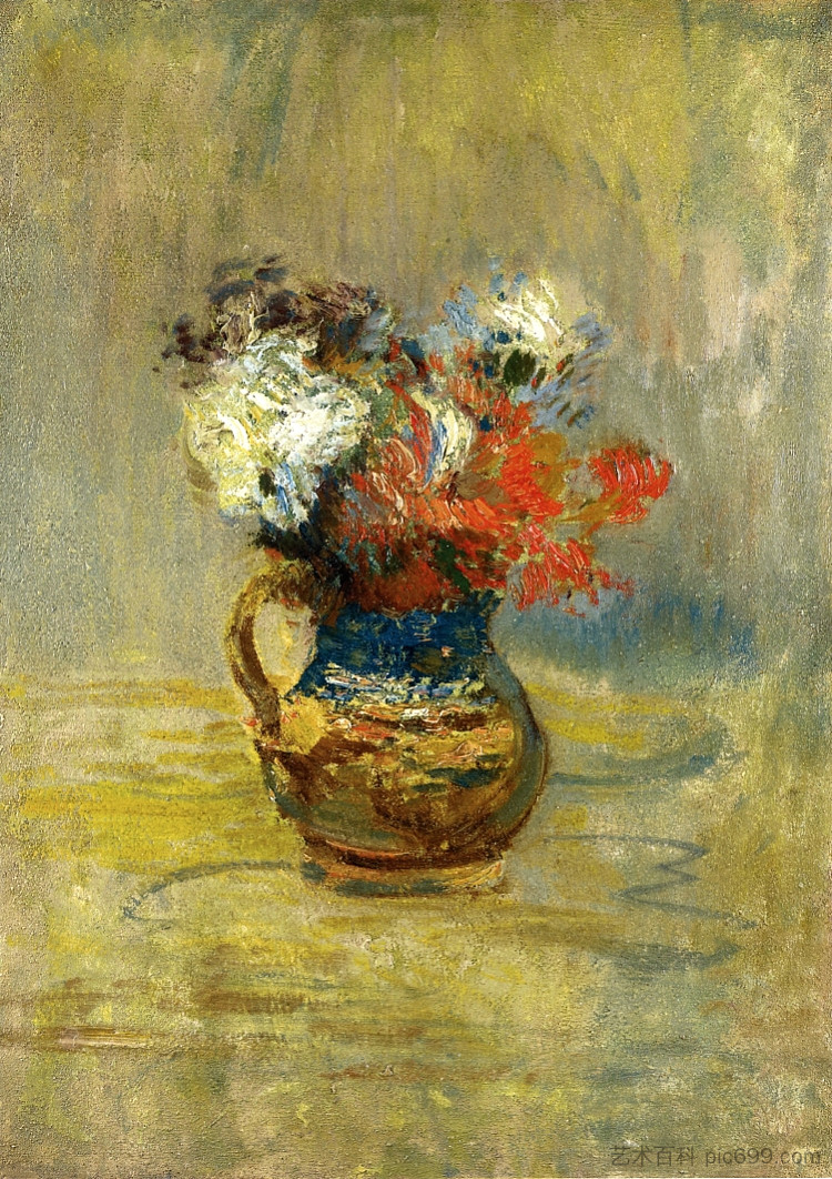 花卉静物 Flower Still Life (c.1890 - c.1899)，约翰·亨利·特瓦克特曼