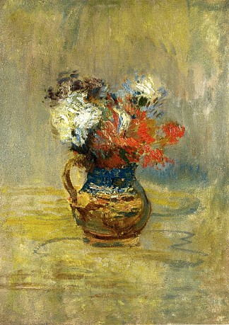 花卉静物 Flower Still Life (c.1890 – c.1899)，约翰·亨利·特瓦克特曼