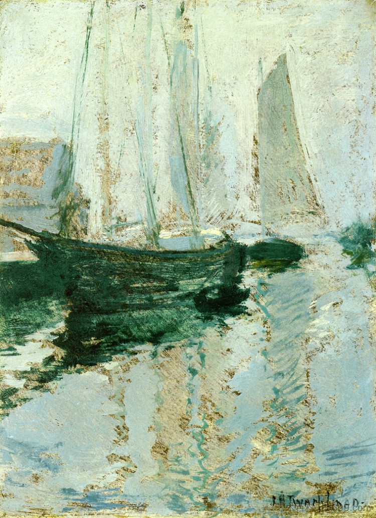 格洛斯特船屋 Gloucester Boats (c.1901 - c.1902)，约翰·亨利·特瓦克特曼