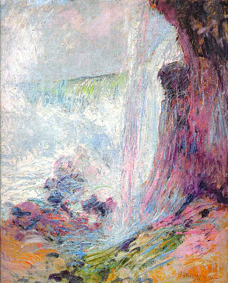 尼亚加拉瀑布 Niagara Falls (c.1894)，约翰·亨利·特瓦克特曼