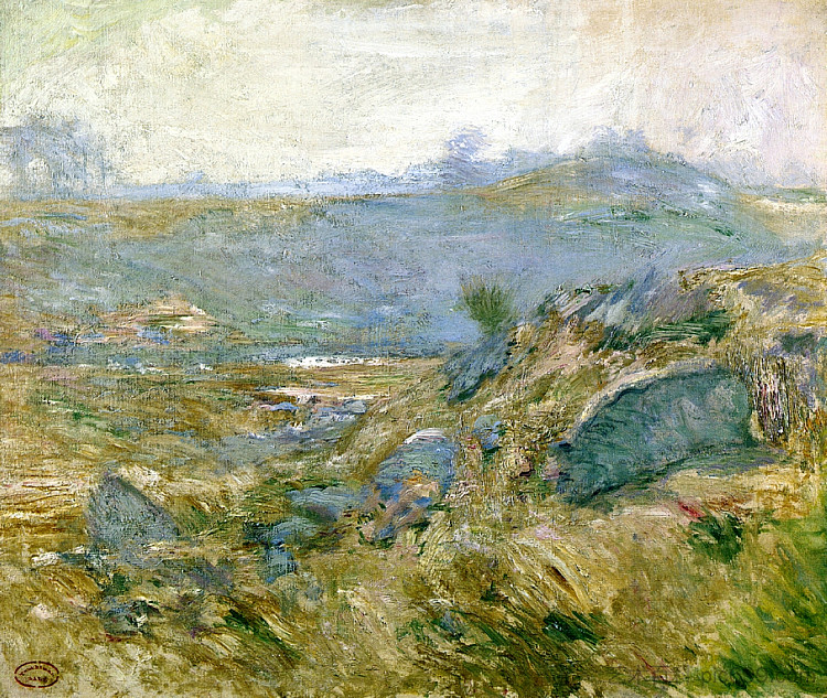 十一月雾霾（又名高地牧场） November Haze (aka Upland Pastures) (1890 - 1899)，约翰·亨利·特瓦克特曼