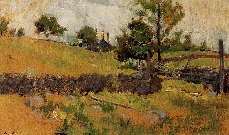 春天的风景 Spring Landscape (1889 - 1891),约翰·亨利·特瓦克特曼