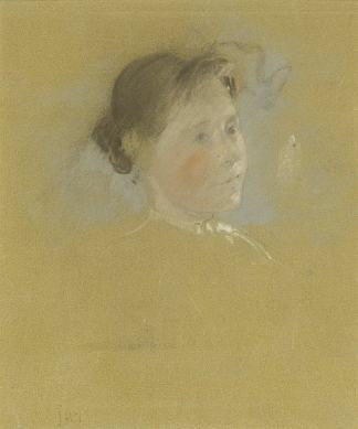 头部研究 Study of a Head (c.1888 – c.1895)，约翰·亨利·特瓦克特曼