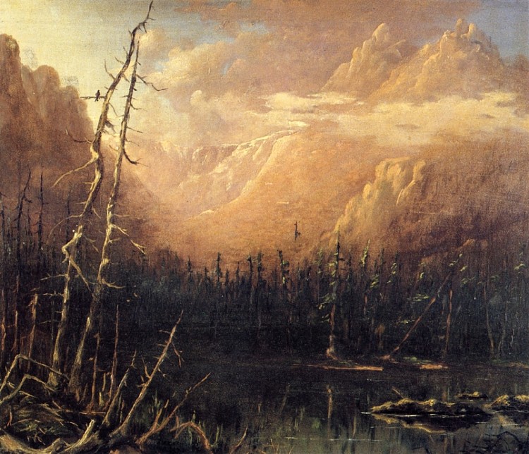 塔克曼峡谷 Tuckerman's Ravine (1873)，约翰·亨利·特瓦克特曼