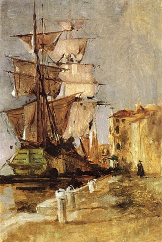 威尼斯帆船 Venetian Sailing Vessel (1878)，约翰·亨利·特瓦克特曼