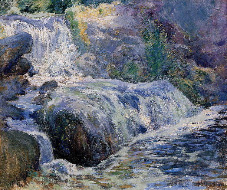 瀑布 Waterfall (1895 - 1899),约翰·亨利·特瓦克特曼
