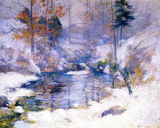 冬季和谐 Winter Harmony (c.1893 – c.1900)，约翰·亨利·特瓦克特曼
