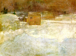 冬季景观 Winter Landscape (c.1890 – c.1894)，约翰·亨利·特瓦克特曼