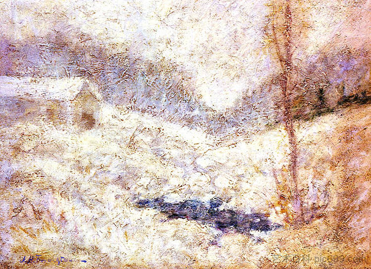 冬季场景 Winter Scene，约翰·亨利·特瓦克特曼