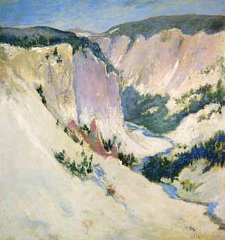 黄石公园 Yellowstone Park (c.1895)，约翰·亨利·特瓦克特曼