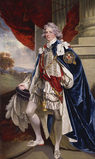 乔治四世的肖像，当威尔士亲王 Portrait of George IV, when Prince of Wales (1796)，约翰·霍普纳