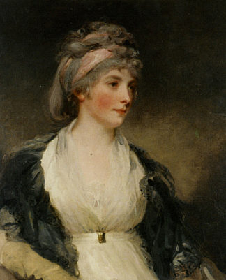 Boveridge Dorset的Harriet Brouncker的肖像 Portrait of Harriet Brouncker of Boveridge Dorset，约翰·霍普纳