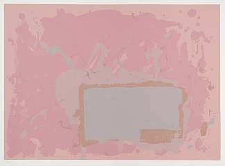 灰色/粉红色上的蓝色 Grey / Blue on Pink (1971)，约翰·霍伊兰