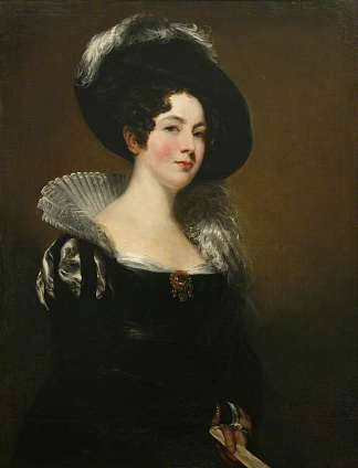 卡罗琳·埃奇库姆夫人 （1792–1824） Lady Caroline Edgcumbe (1792–1824)，约翰·杰克逊