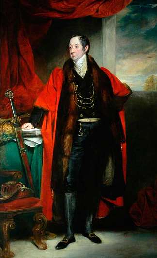 尊敬的劳伦斯，邓达斯勋爵，作为约克市长 The Right Honourable Lawrence, Lord Dundas, as Lord Mayor of York (1822)，约翰·杰克逊